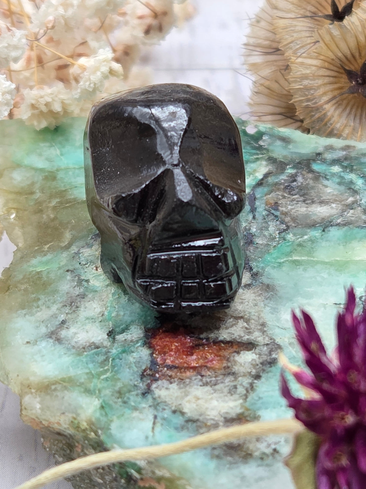 Black Onyx Skull