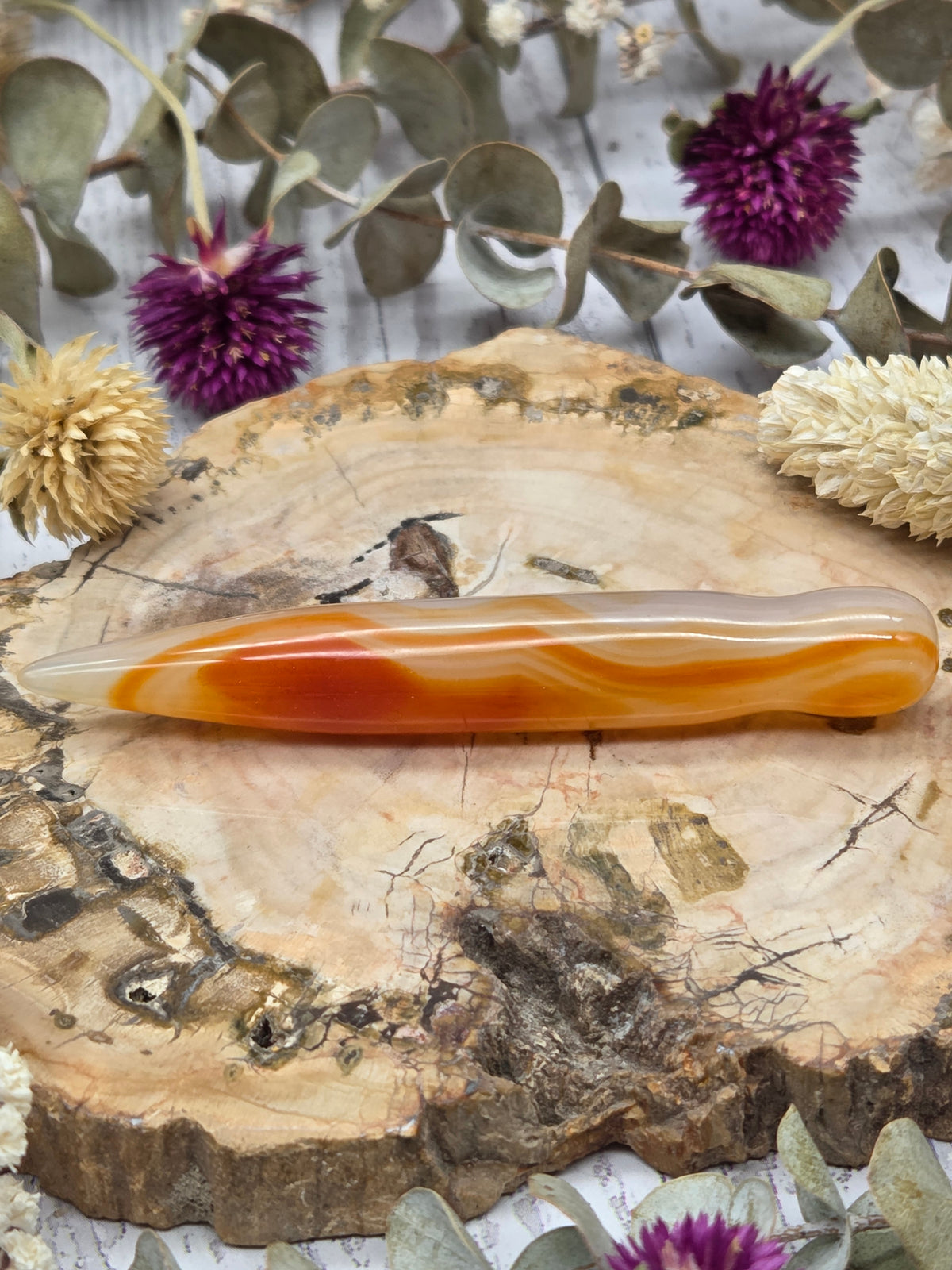 Carnelian Acupressure Wand