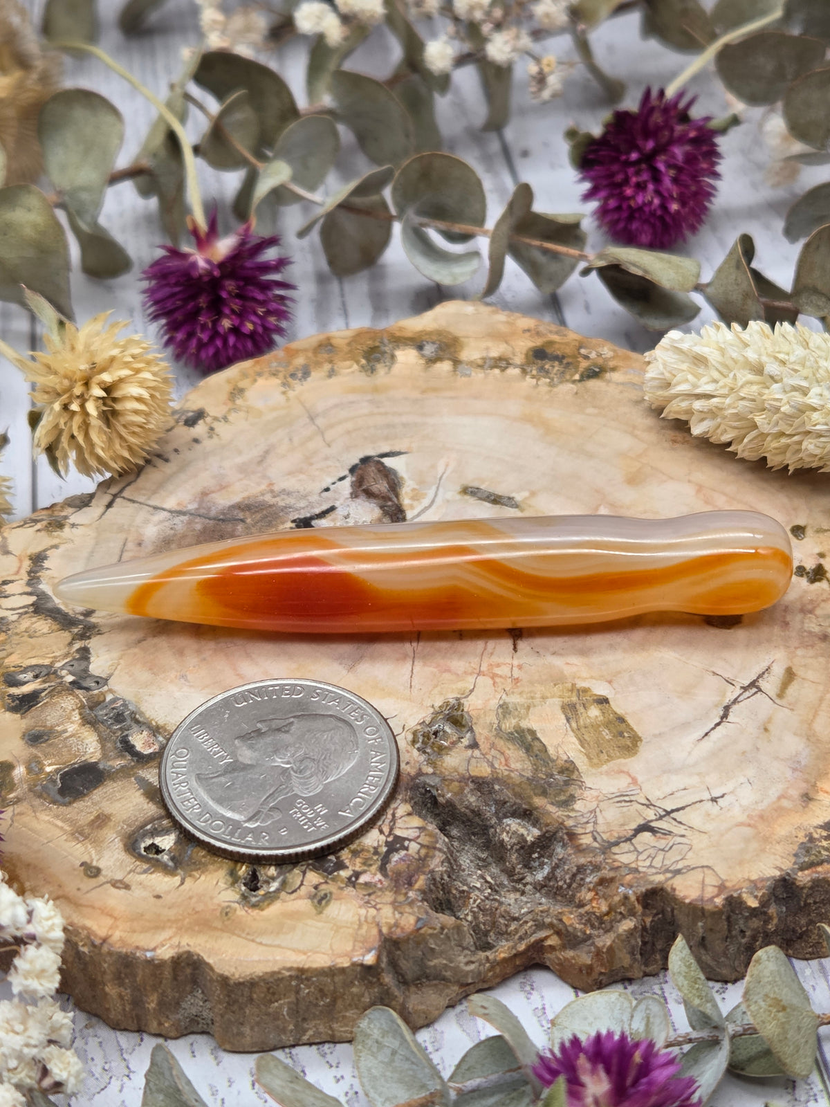 Carnelian Acupressure Wand