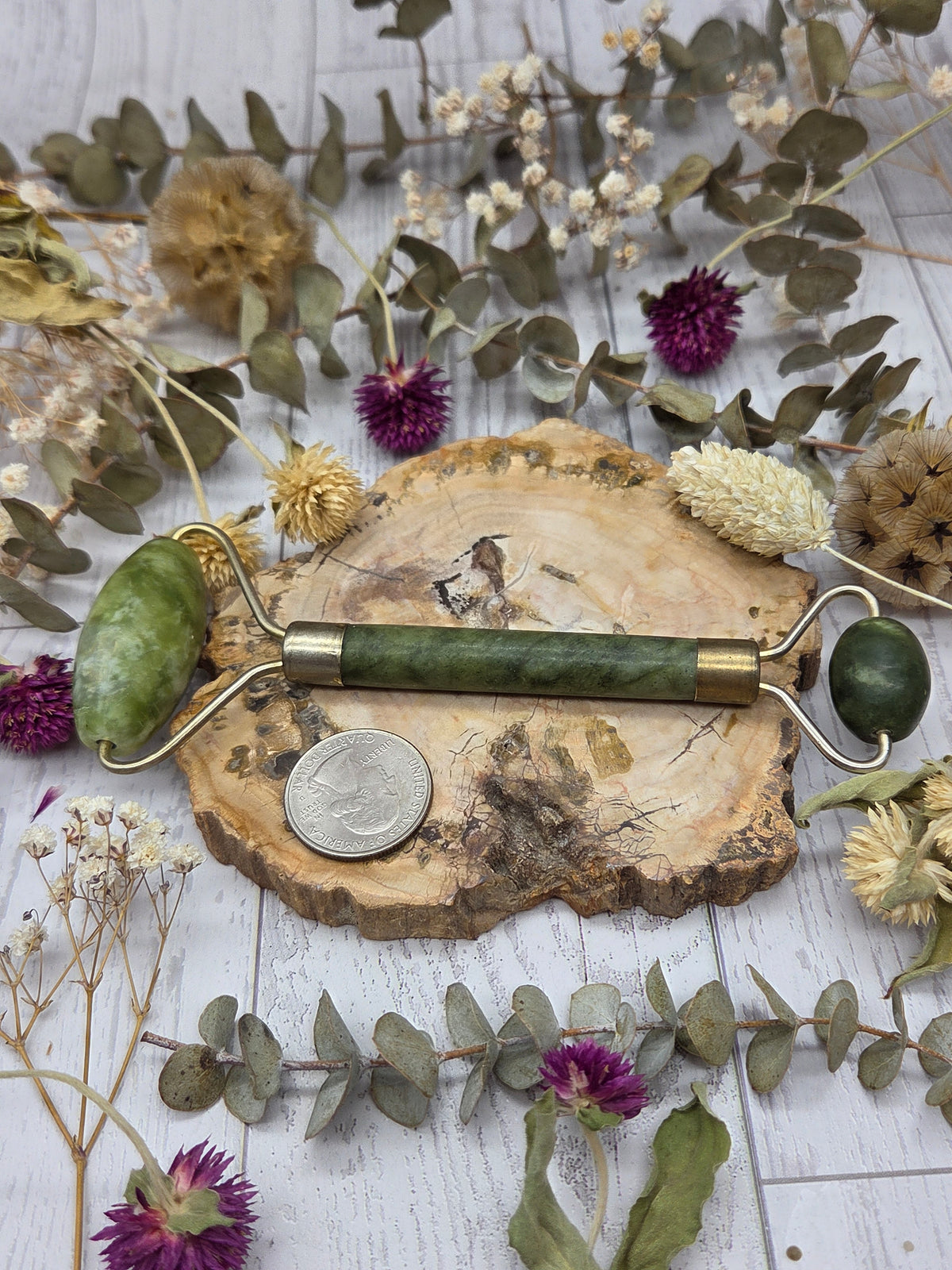 Serpentine Jade Facial Roller