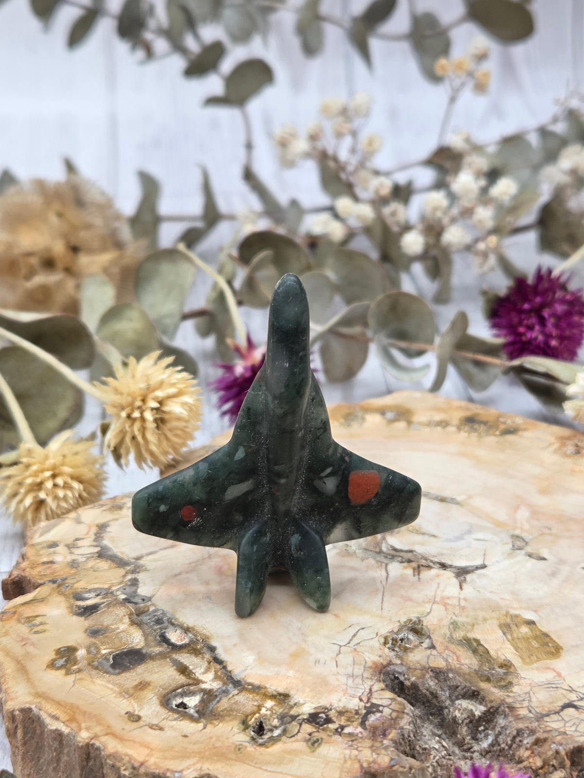 Crystal Airplane Carving