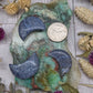Dumortierite Moon Carving