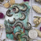 Pyrite Moon Beads