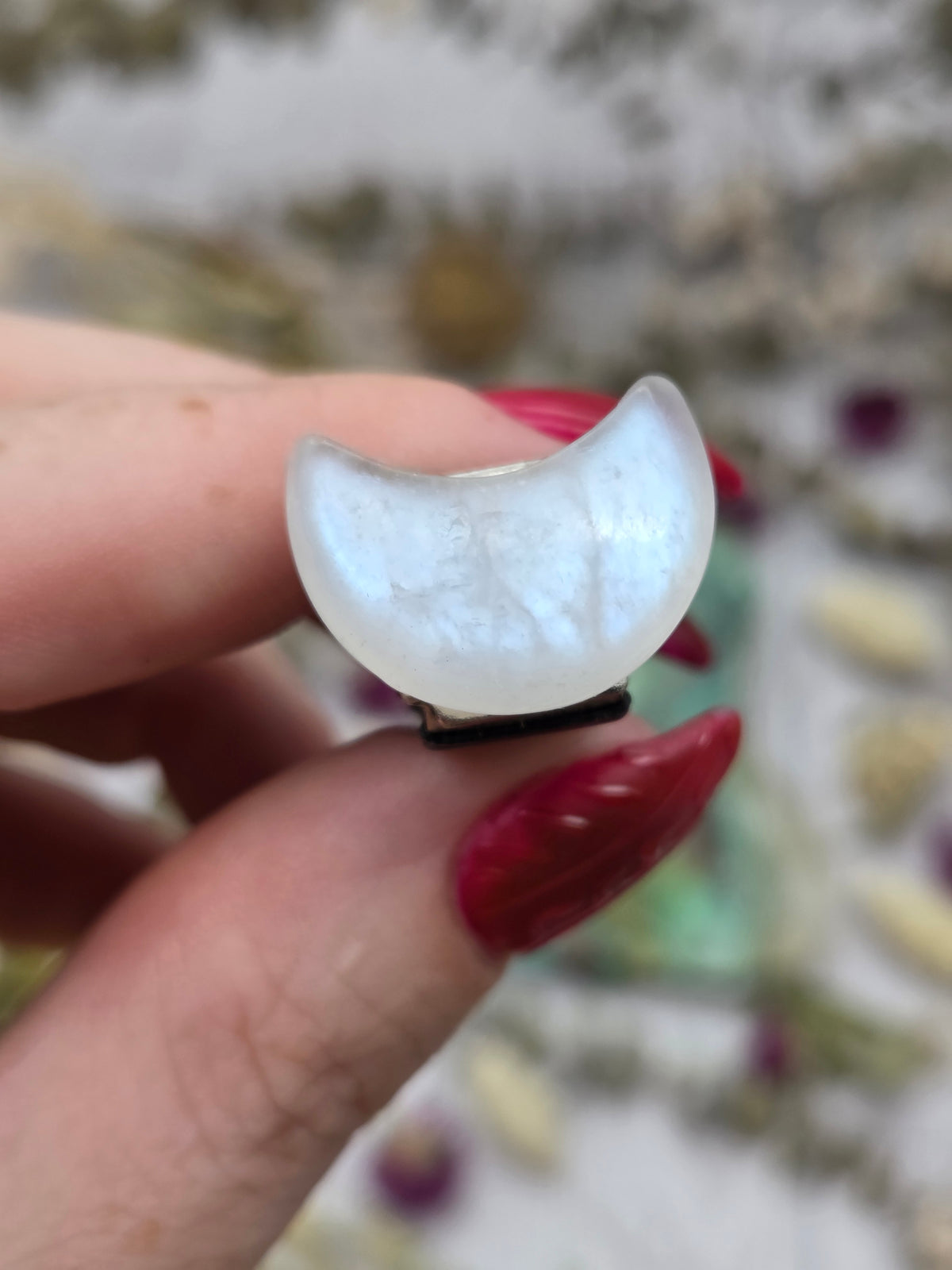 Rainbow Moonstone Car Vent Clip