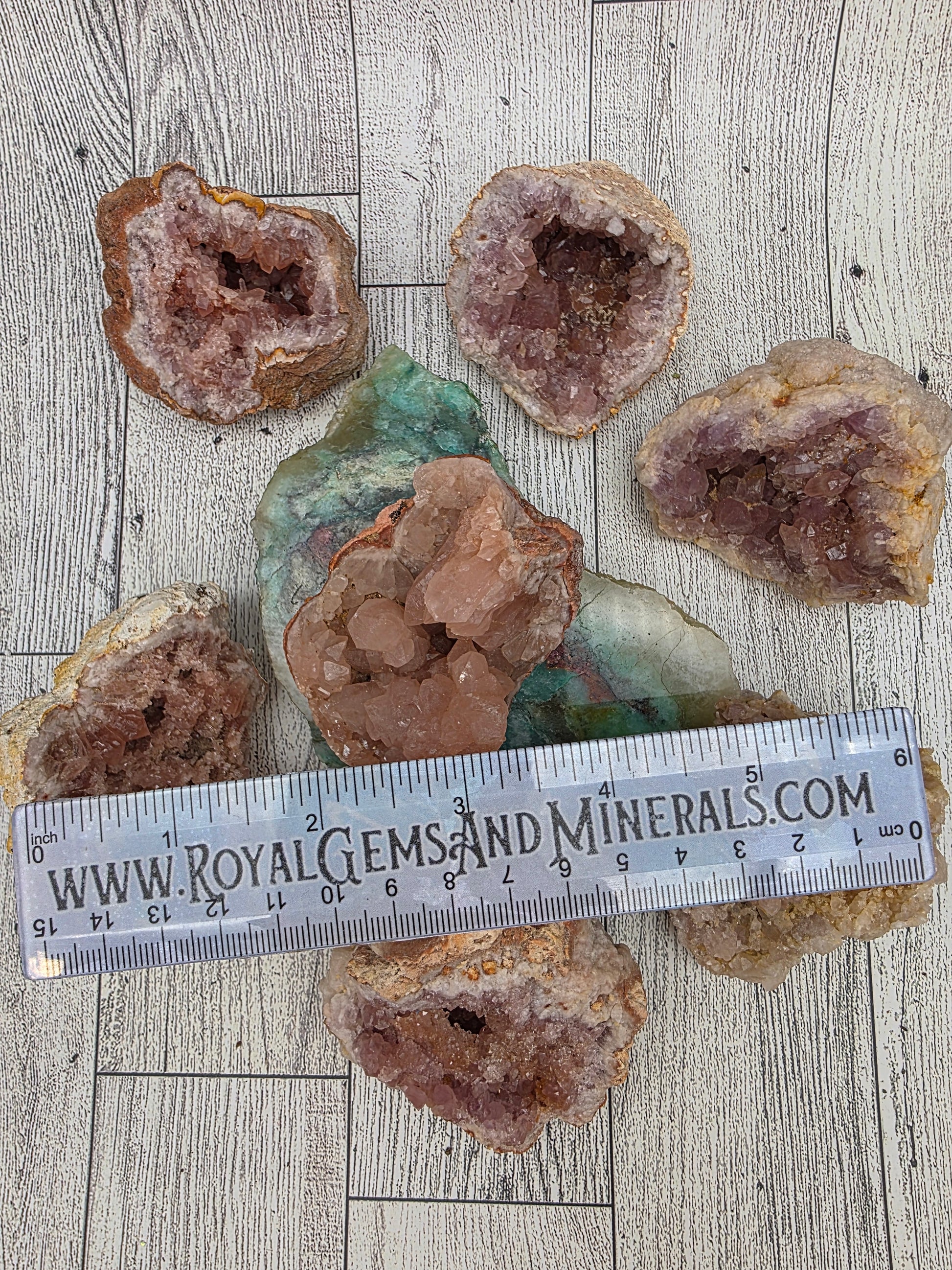 Raw Pink Amethyst - size reference