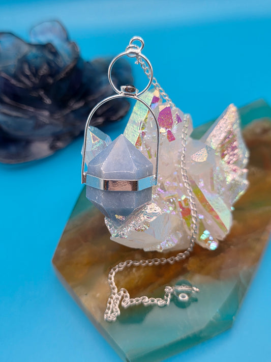 Angelite Garnet Pendulum
