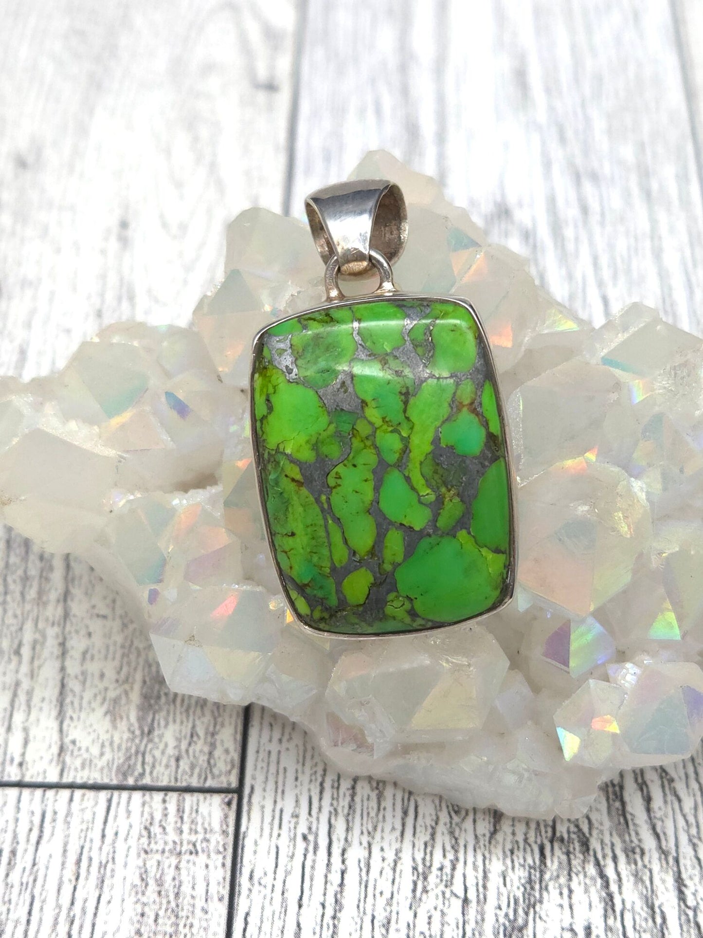 Green Copper Turquoise Pendant