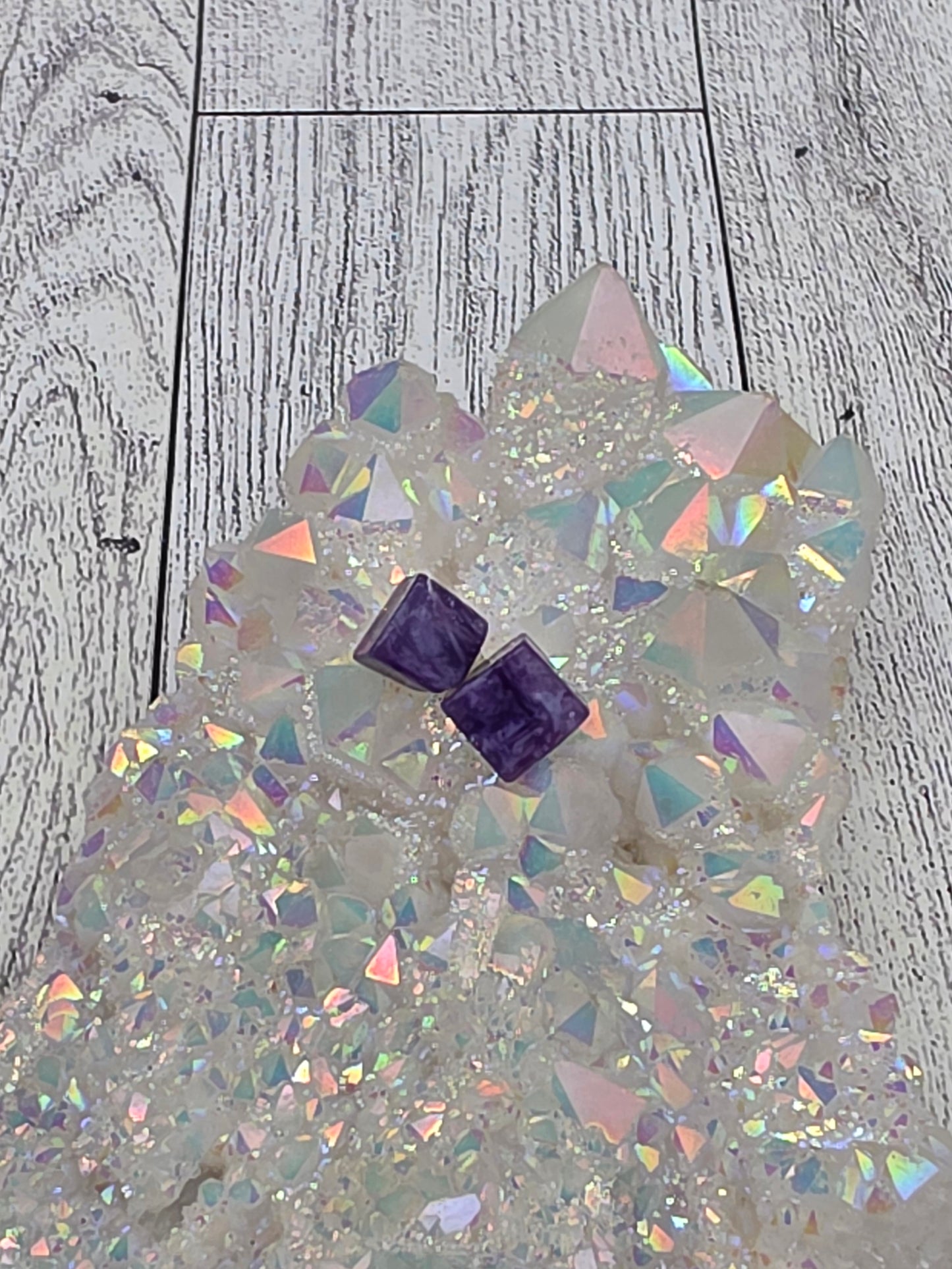 Crystal Cube Earrings