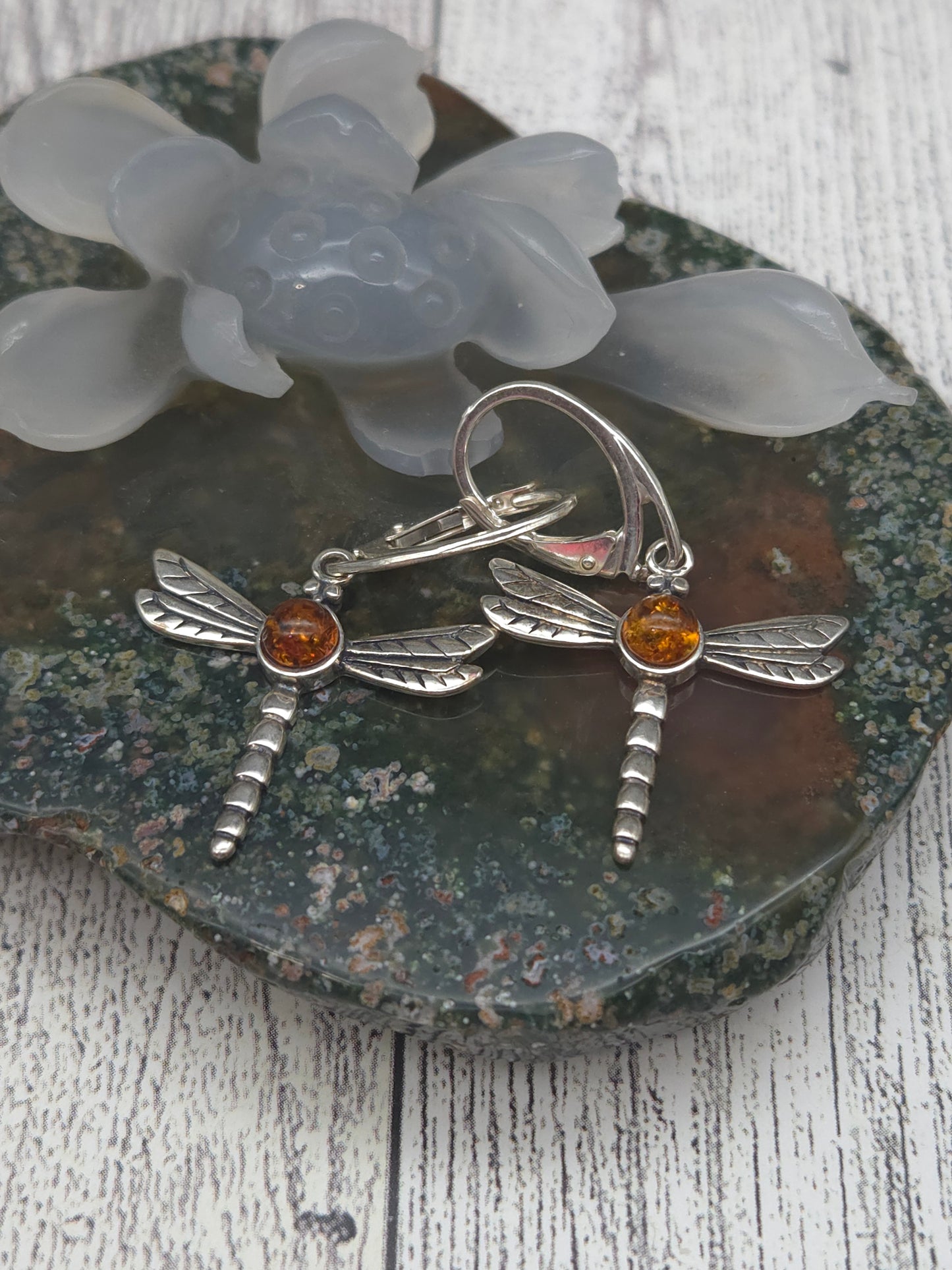 Lever-back Dragonfly Earrings