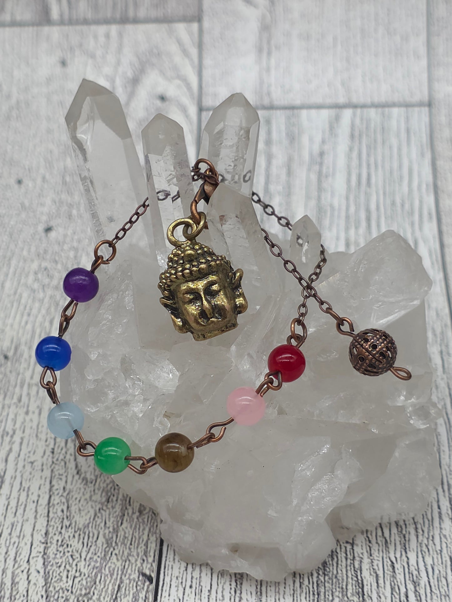 Brass Buddha Head Pendulum