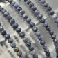 Blue Coral Stretchy Bracelet - detail shot