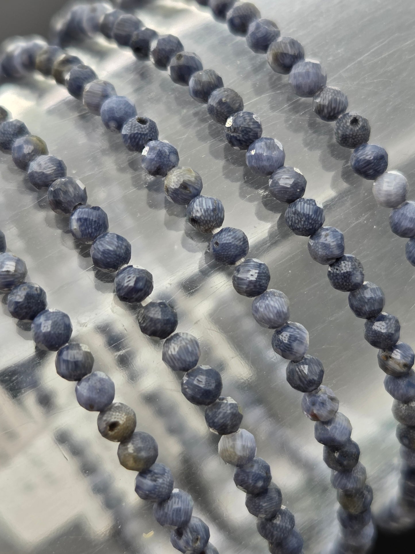 Blue Coral Stretchy Bracelet