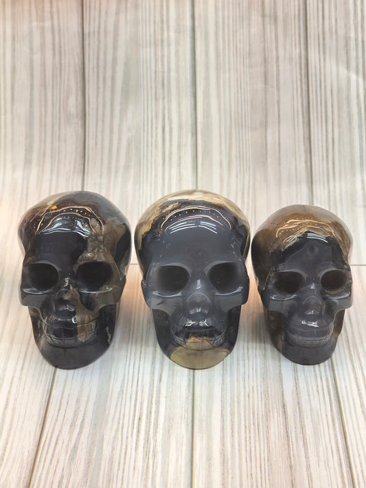 Volcanic Agate Skull