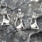 Sterling Silver Opal Cat Jewelry Set - alternate view