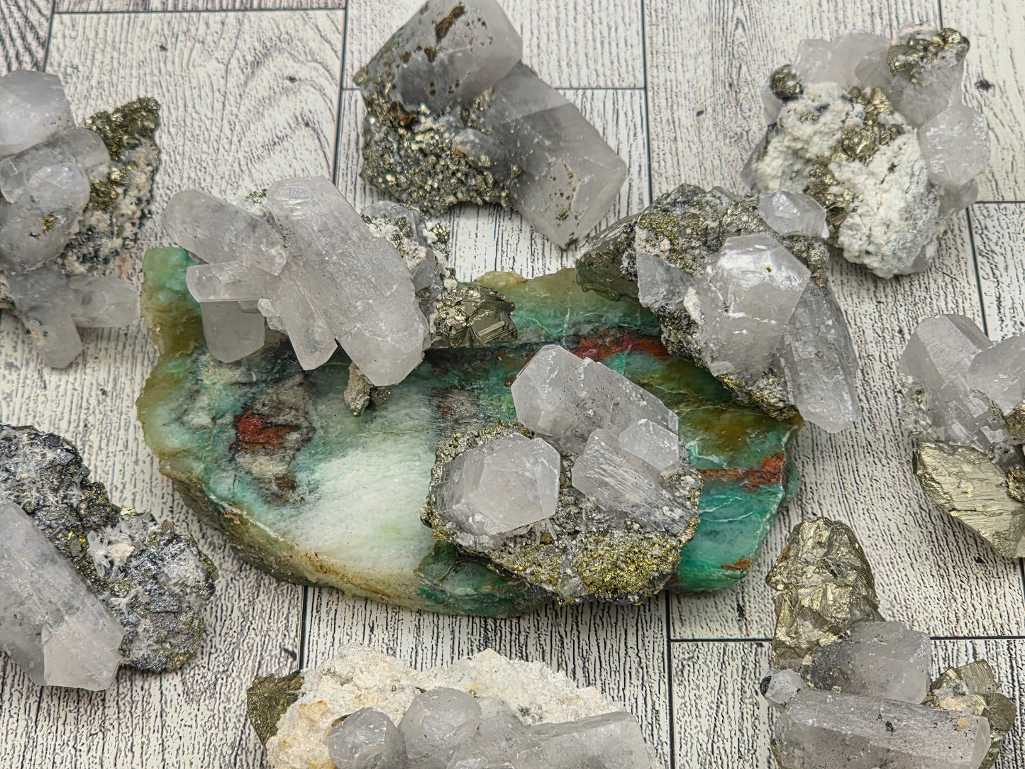Calcite with Pyrite Specimen - alternate view