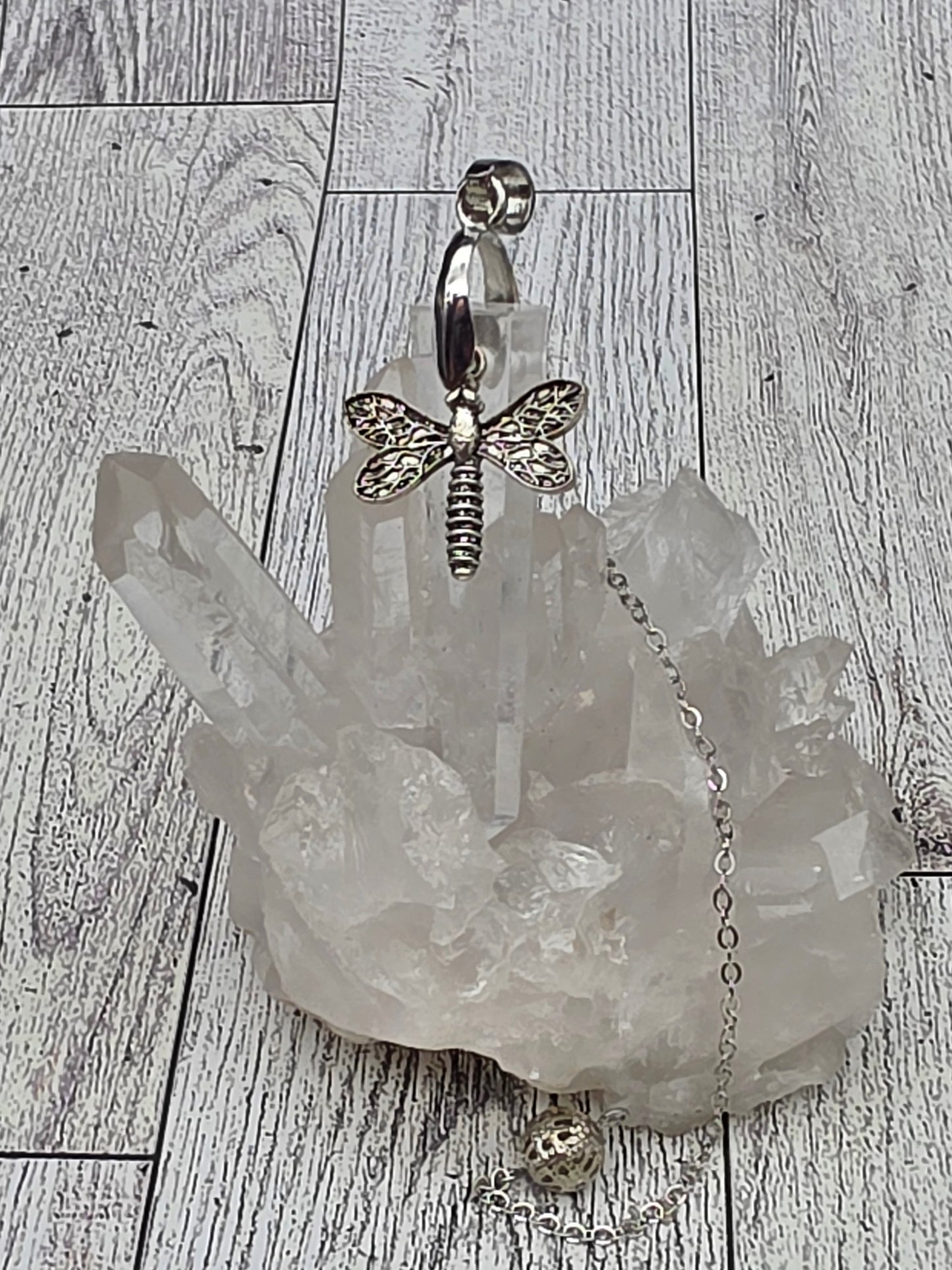Crystal Dragonfly Pendulum