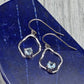Swiss Blue Topaz Hook Earrings
