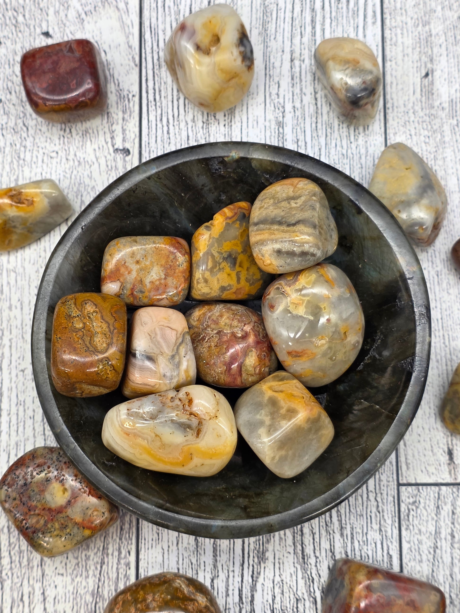 Crazy Lace Agate Tumble - alternate view
