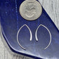 Sterling Silver Modern Line Dangle Earrings - alternate view