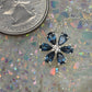 London Blue Topaz Flower Necklace - alternate view