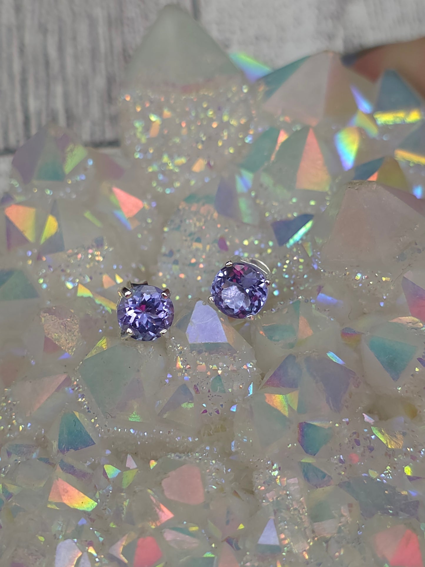 Tanzanite Post Earrings