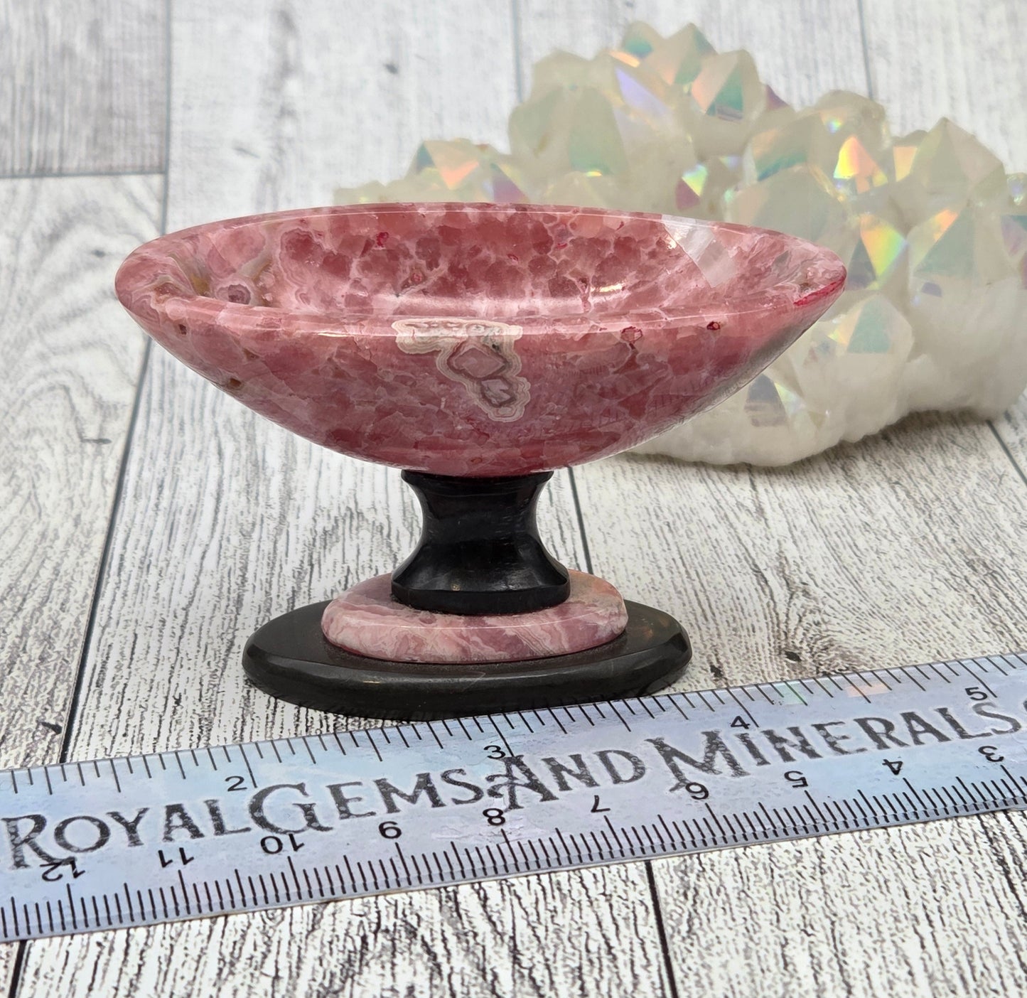 Rhodochrosite Trinket Dish - alternate view