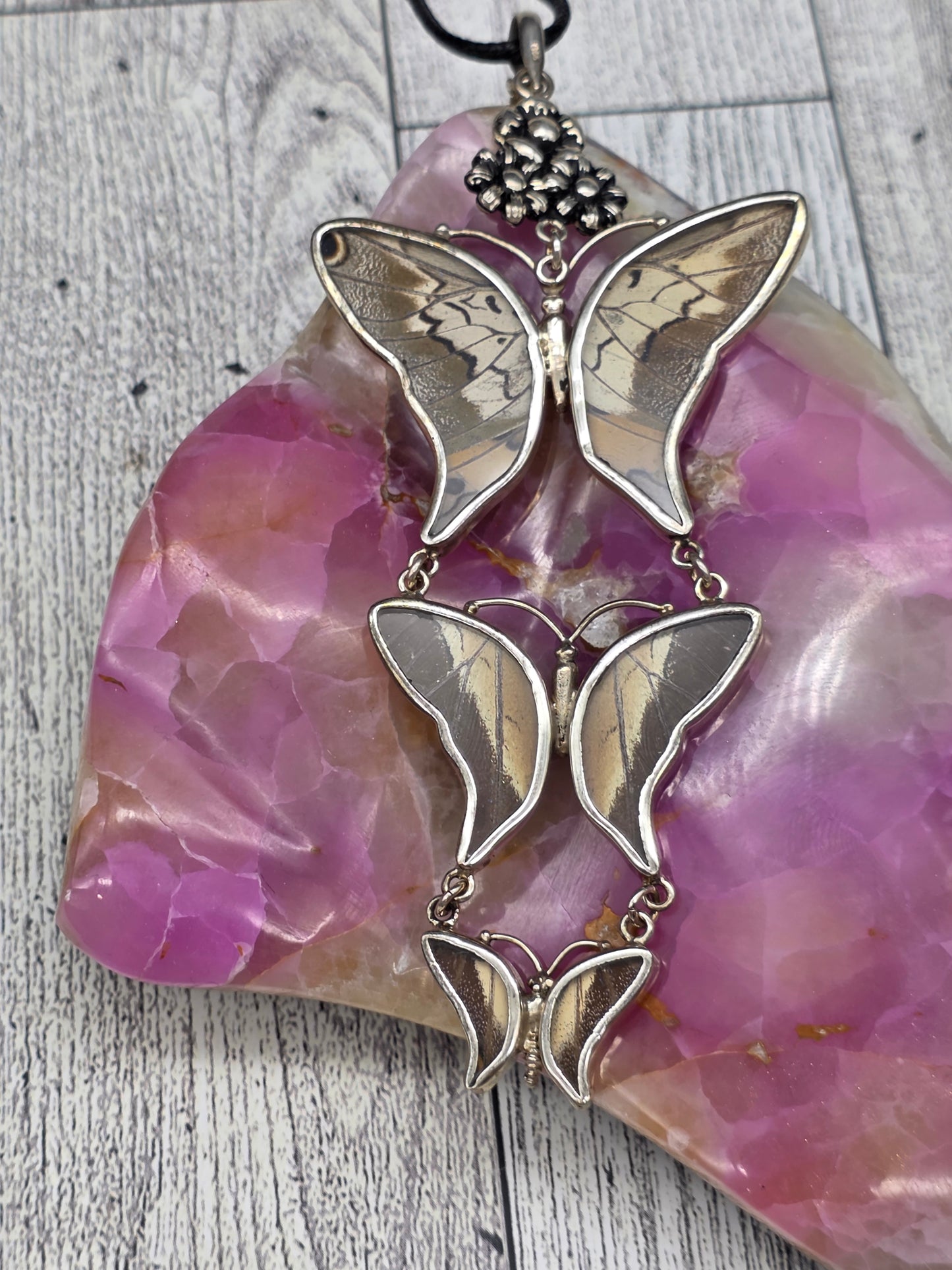 Triple Butterfly Statement Pendant