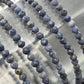Blue Coral Stretchy Bracelet - size reference