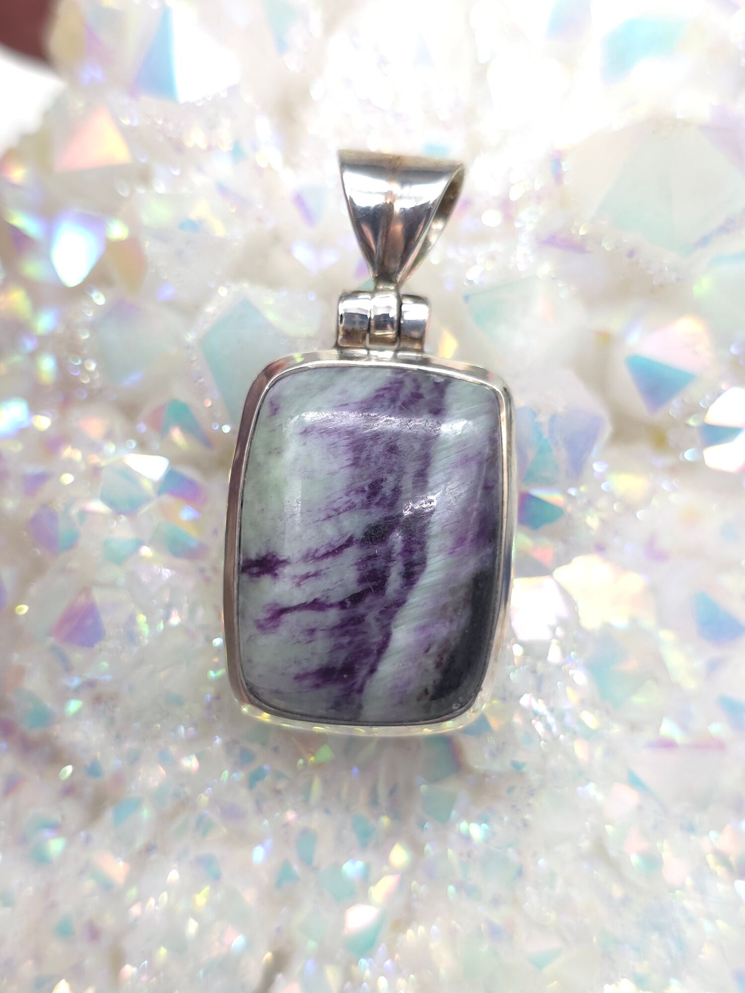 Kammererite Pendant - size reference