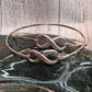 Sterling Silver Infinity Cuff Bracelet - detail shot