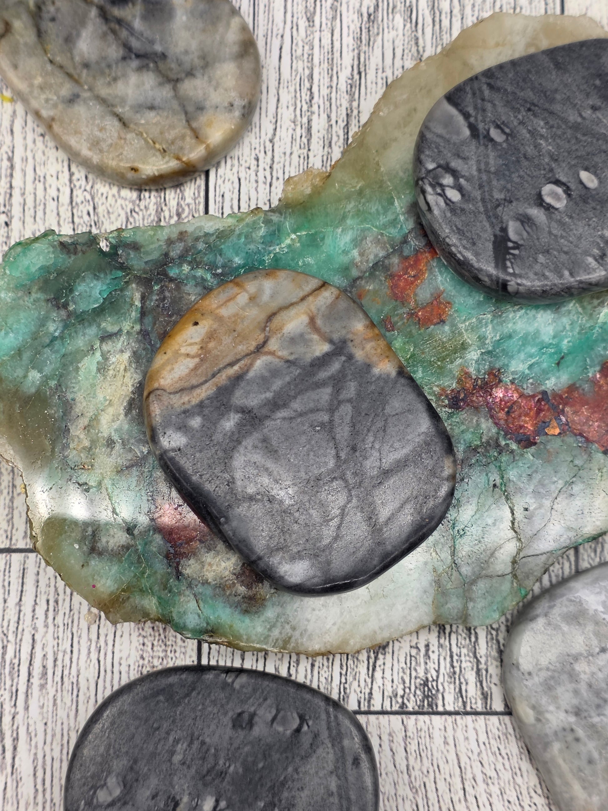Picasso Jasper Pocket Stone