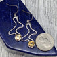 Modern Sterling Silver Citrine Earrings - alternate view