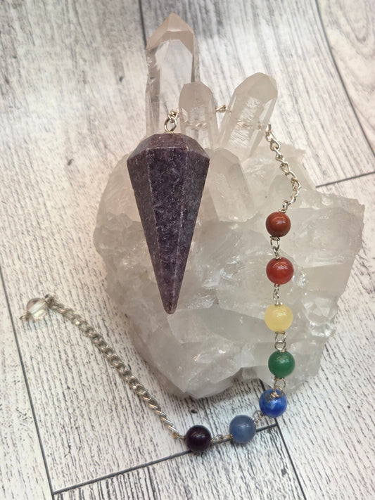 Lepidolite Pendulum