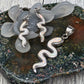 White Opal Snake Earring and Pendant Set