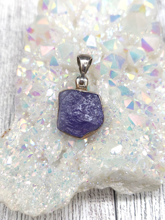 Raw Tanzanite Pendant