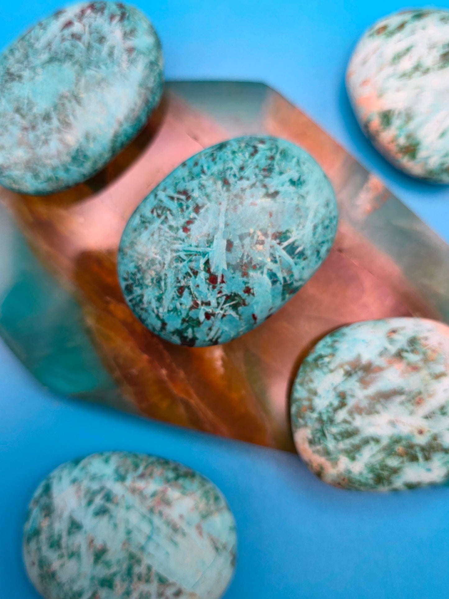 Chrysocolla Palm Stone