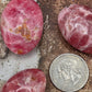 Rhodochrosite Palm Stone