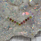 Colorful Tourmaline V-Shaped Necklace