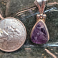 Raw Amethyst Pendant - detail shot