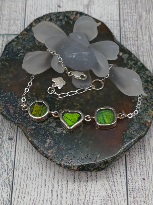 Real Butterfly Wing Bracelet