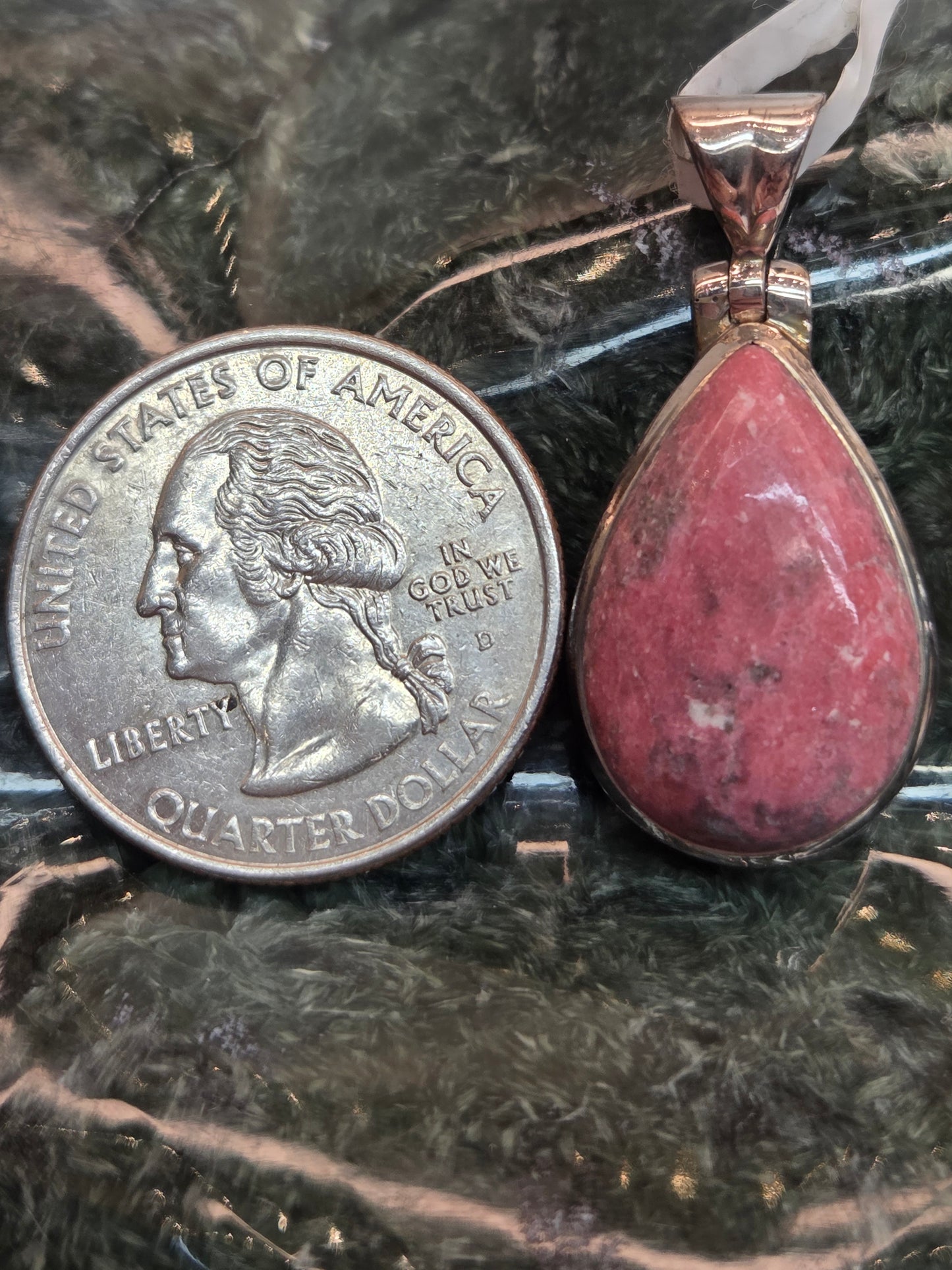 Thulite Sterling Silver Pendant