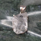 Herkimer Diamond Quartz Sterling Silver Pendant - size reference