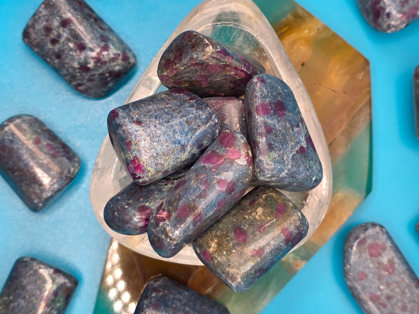 Ruby in Kyanite Tumble