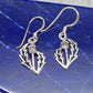 Sterling Silver Thistle Hook Earrings