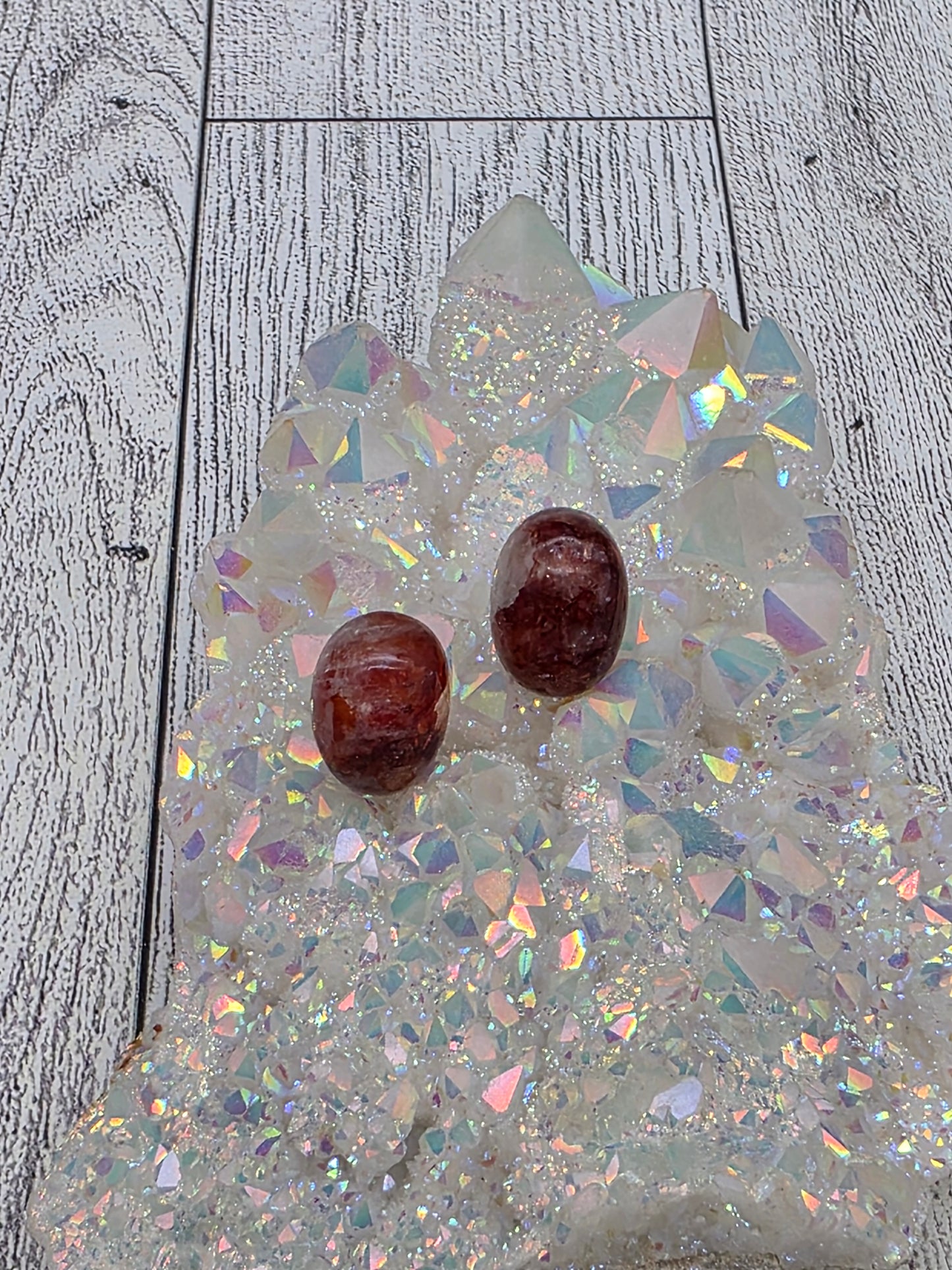 Oval Crystal Earrings