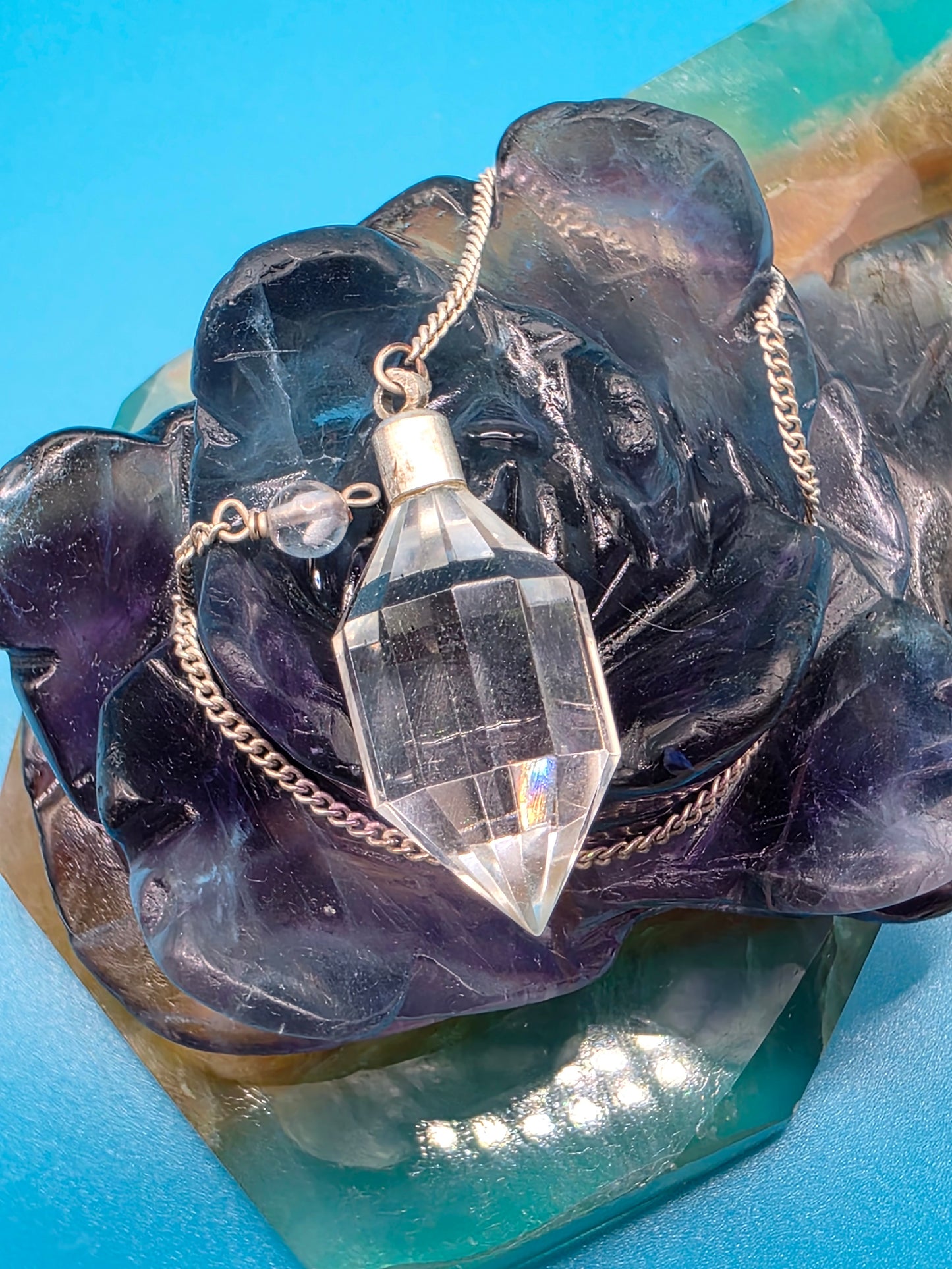 Clear Quartz Double Terminated Vogel Pendulum