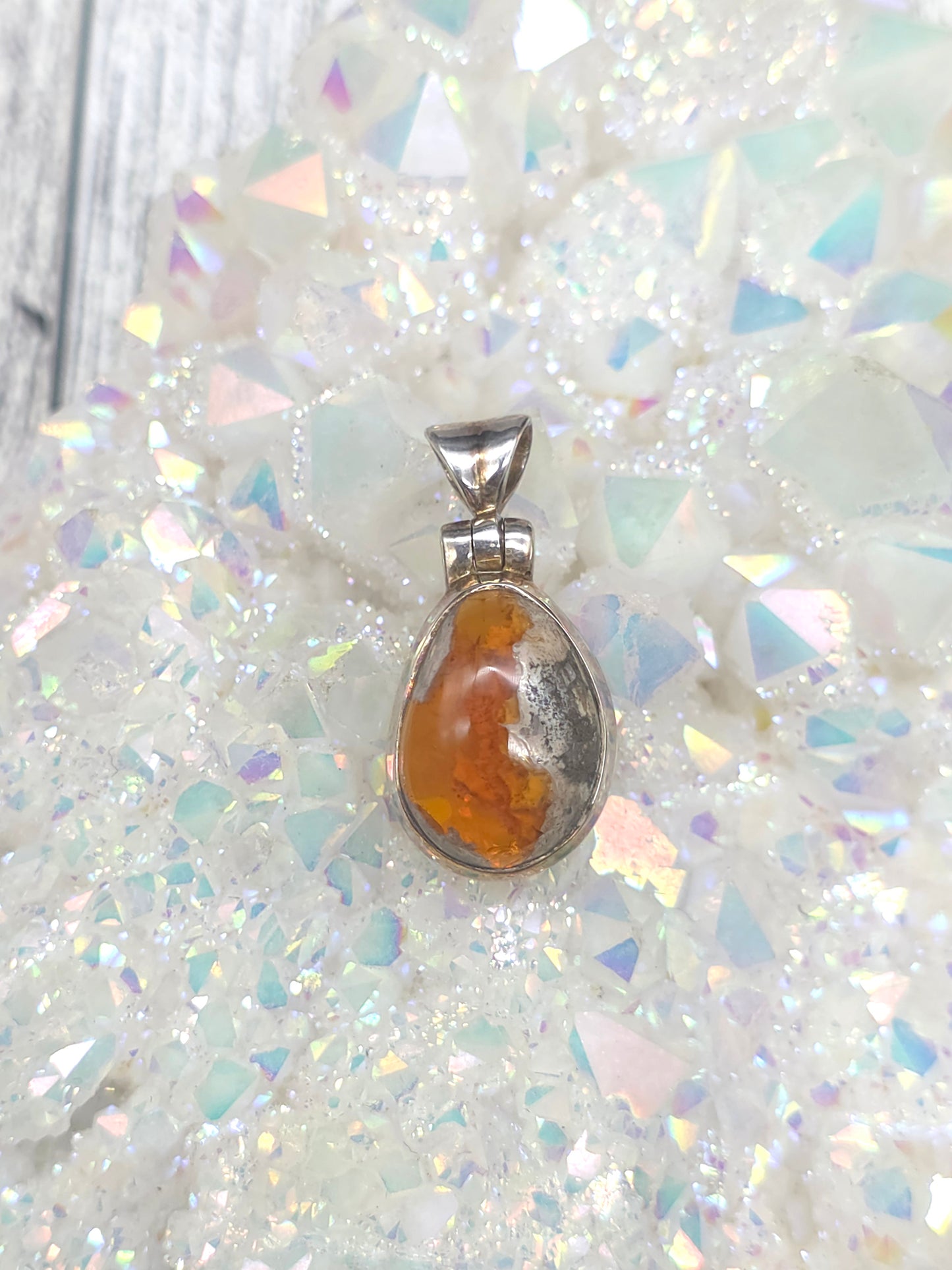 Mexican Fire Opal Pendant