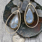 Teardrop Real Butterfly Hook Earrings - alternate view