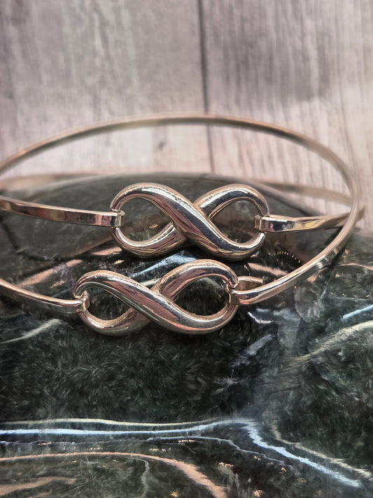 Sterling Silver Infinity Cuff Bracelet
