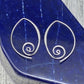 Sterling Silver Spiral Earrings